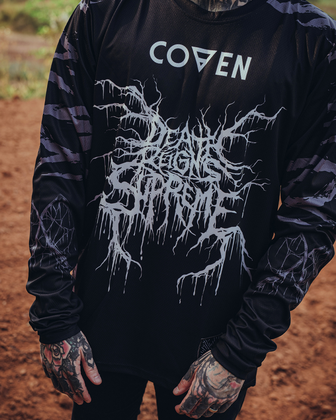 Coven - Motocross Jersey - Tigerstripe black - Gateways Edition