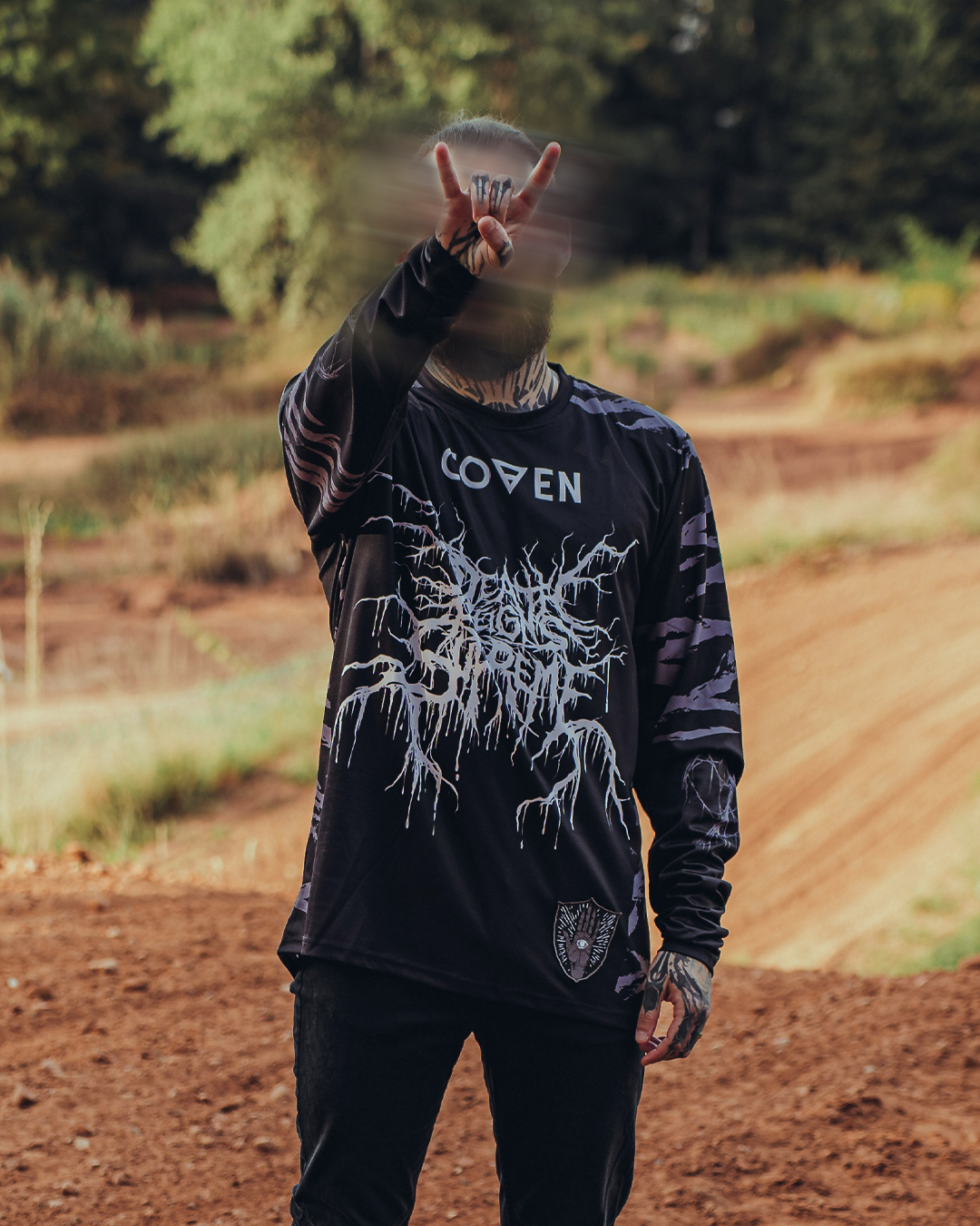 Coven - Motocross Jersey - Tigerstripe black - Gateways Edition