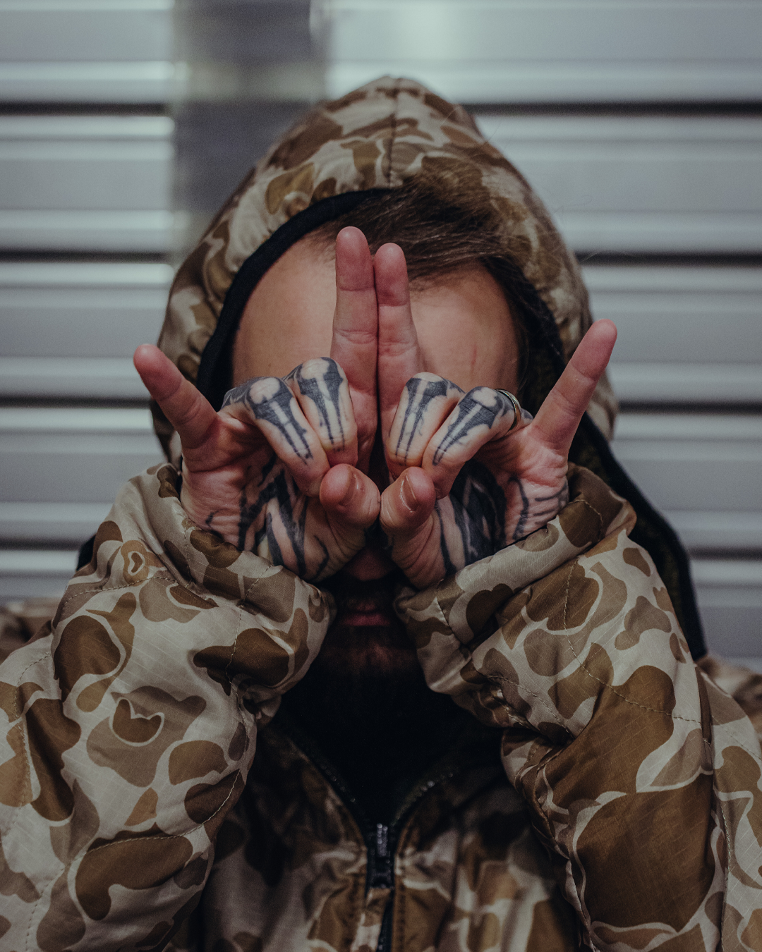 The Sherpie - Woobie / Sherpa Hybrid Jacket - M1942 Frogskin arid / brown