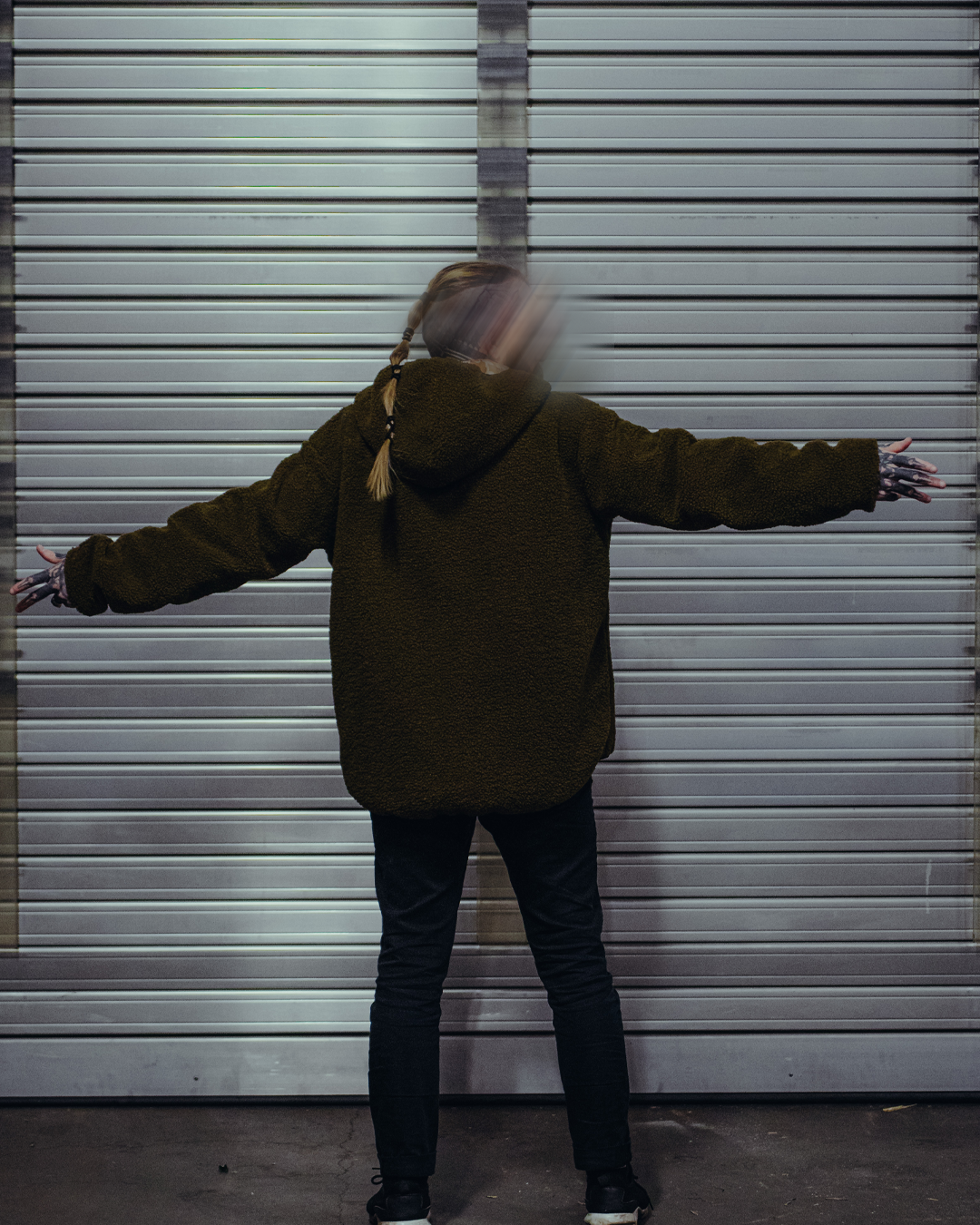 The Sherpie - Woobie / Sherpa Hybrid Jacket - M1942 Frogskin arid / brown