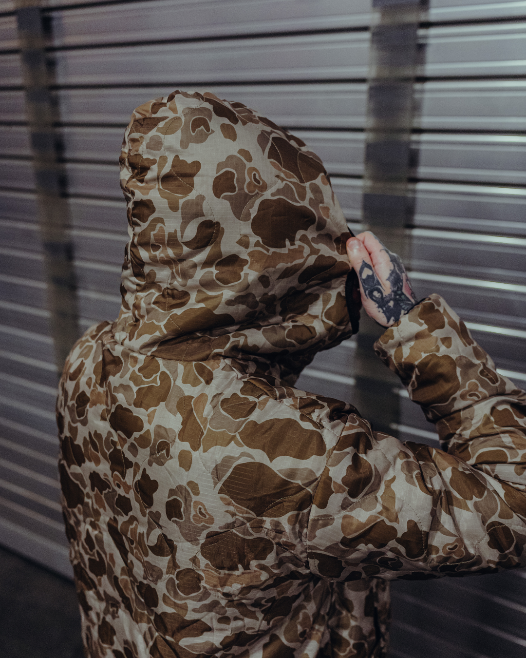 The Sherpie - Woobie / Sherpa Hybrid Jacket - M1942 Frogskin arid / brown