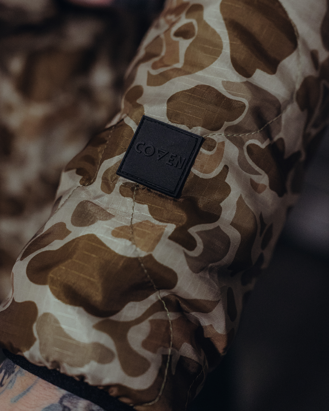 The Sherpie - Woobie / Sherpa Hybrid Jacket - M1942 Frogskin arid / brown