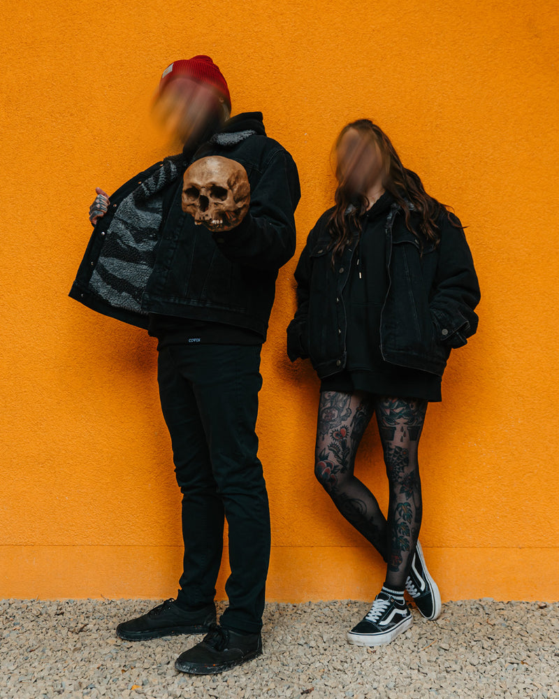 Coven - Winter Trucker Jacket - Wormshell of Black Winter