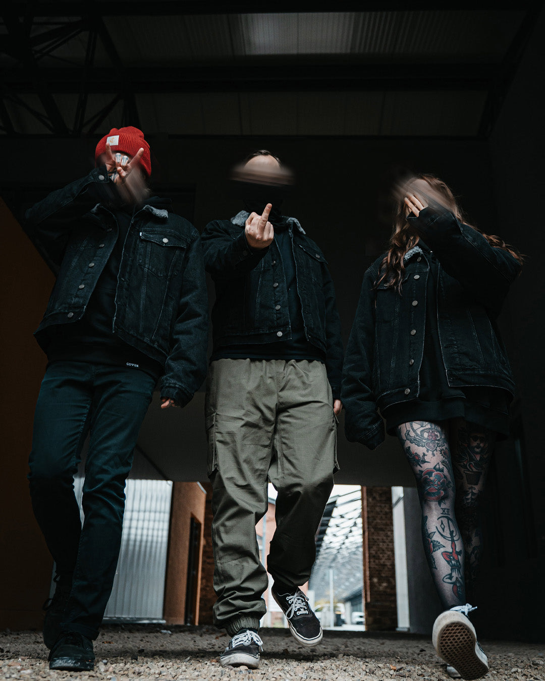 Coven - Winter Trucker Jacket - Wormshell of Black Winter