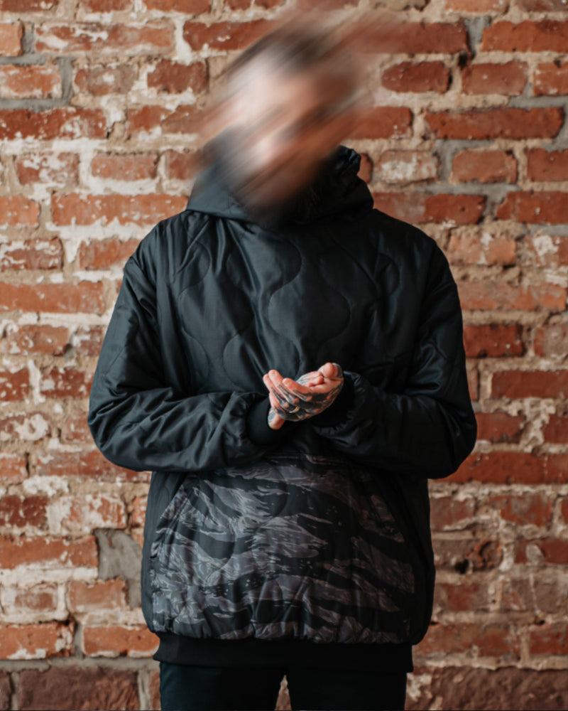 Woobie Hoodie V2.0 - Tigerstripe black / Aeon