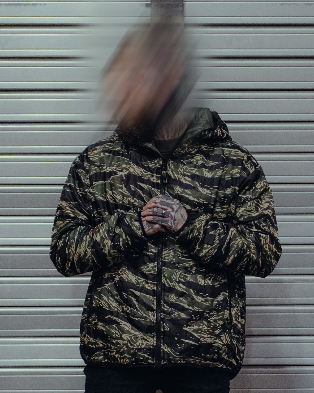 Woobie Jacket V2.0 - Tigerstripe classic / green reversible