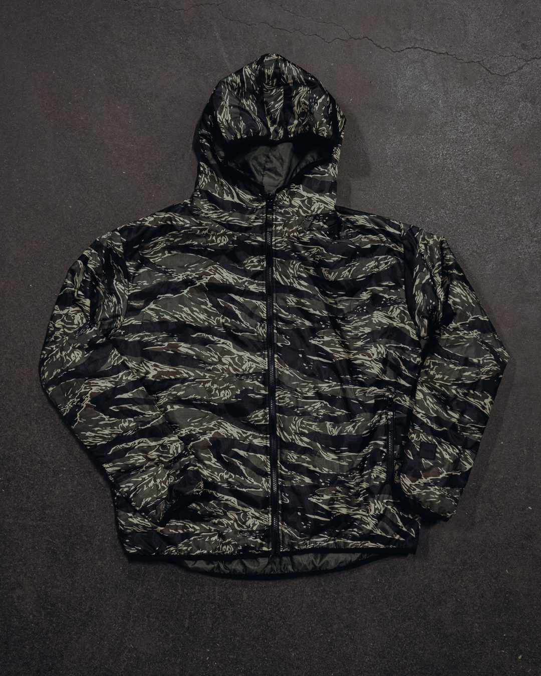 Woobie Jacket V2.0 - Tigerstripe classic / green reversible