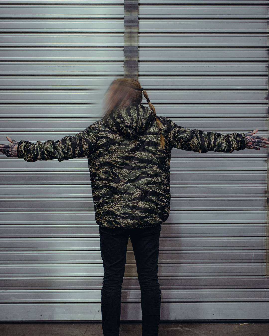 Woobie Jacket V2.0 - Tigerstripe classic / green reversible