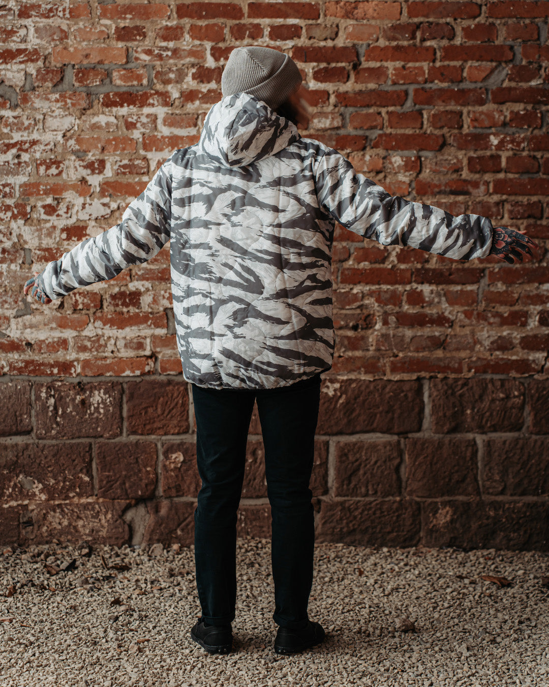 Woobie Jacket V2.0 - Tigerstripe Arctic / Grimestone reversible