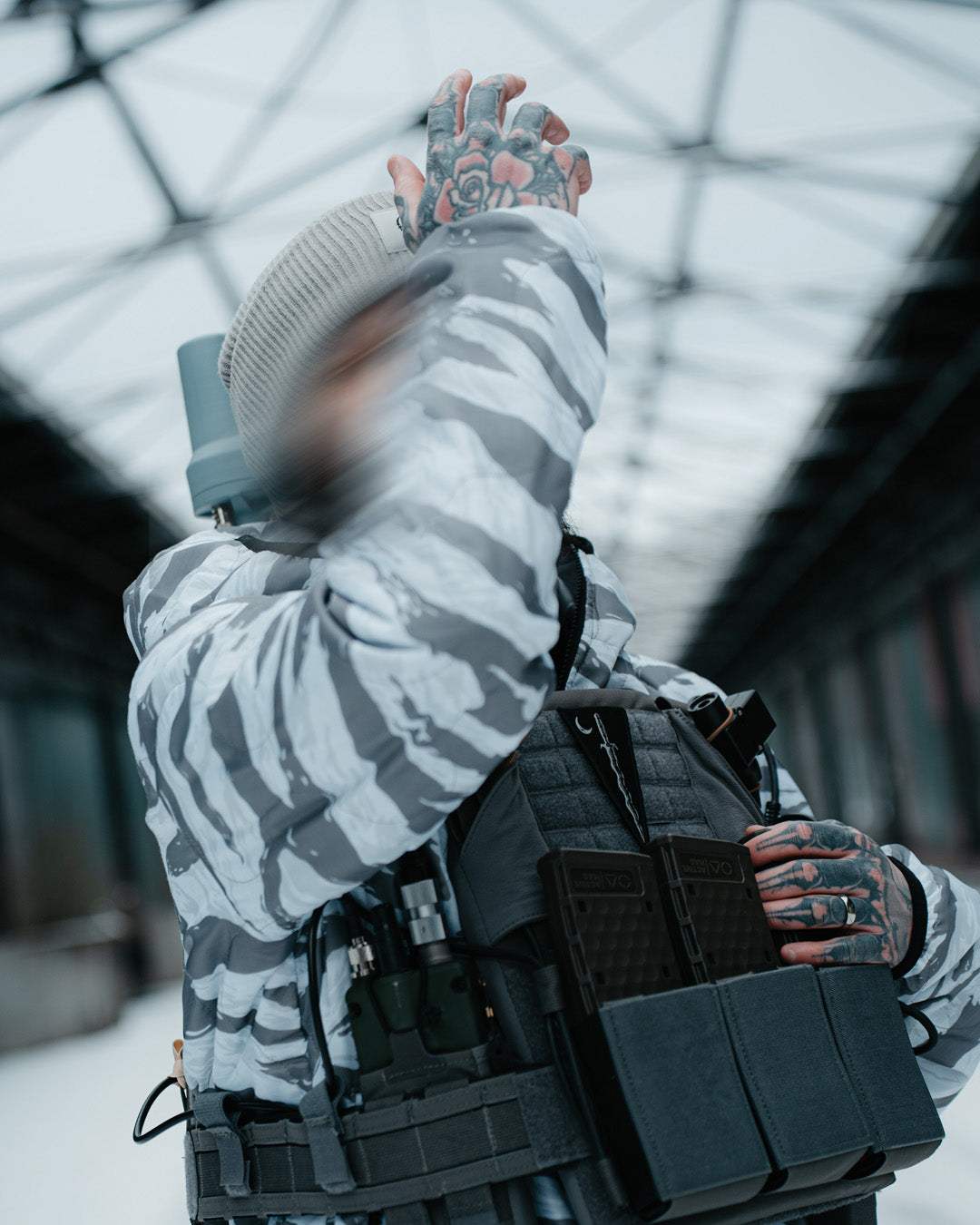 Woobie Jacket V2.0 - Tigerstripe Arctic / Grimestone reversible