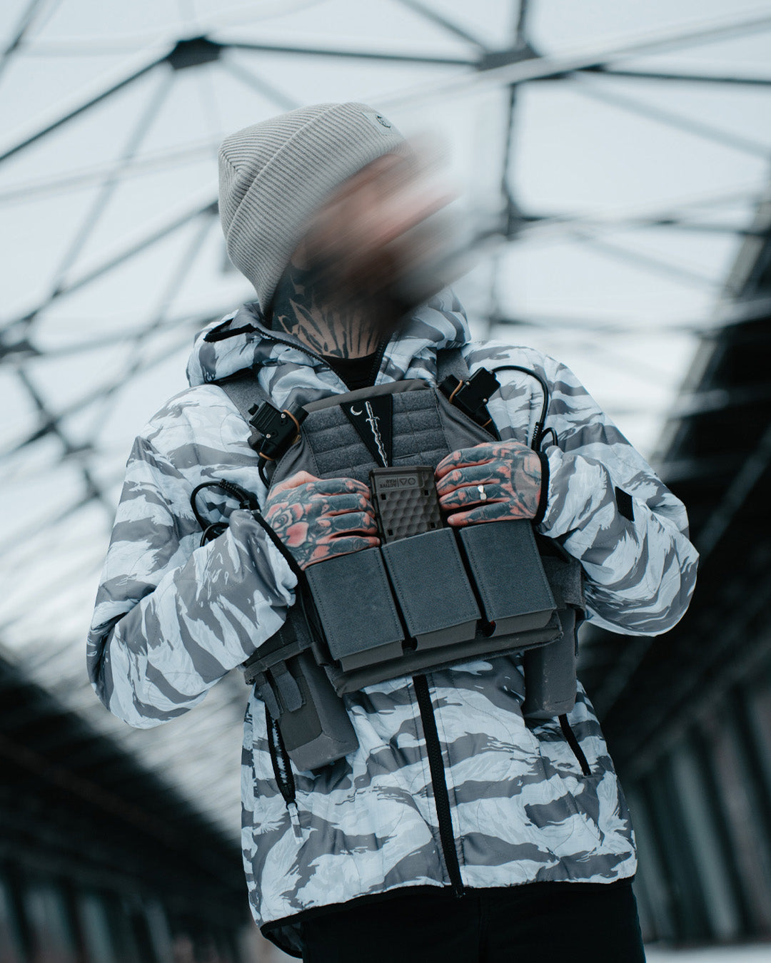 Woobie Jacket V2.0 - Tigerstripe Arctic / Grimestone reversible