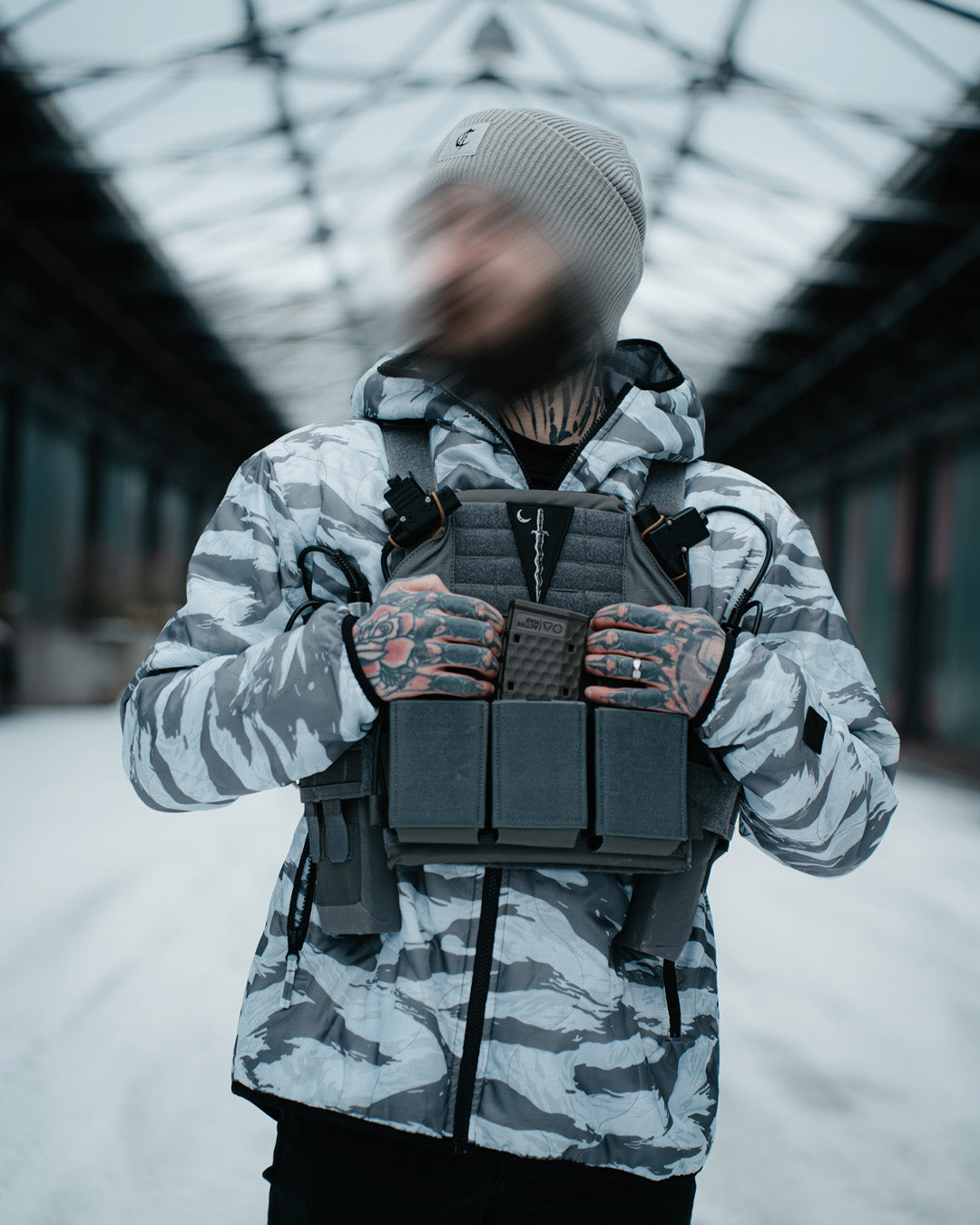 Woobie Jacket V2.0 - Tigerstripe Arctic / Grimestone reversible