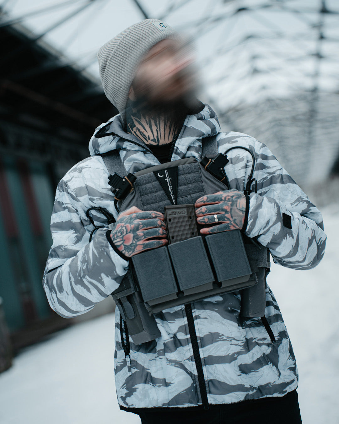 Woobie Jacket V2.0 - Tigerstripe Arctic / Grimestone reversible