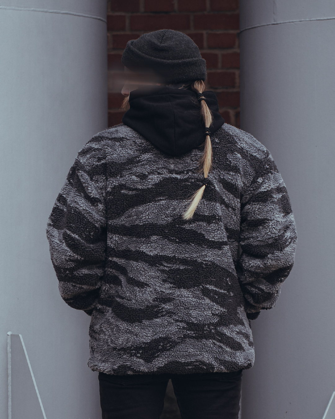 The Snugg - Sherpa Jacket - tigerstripe black