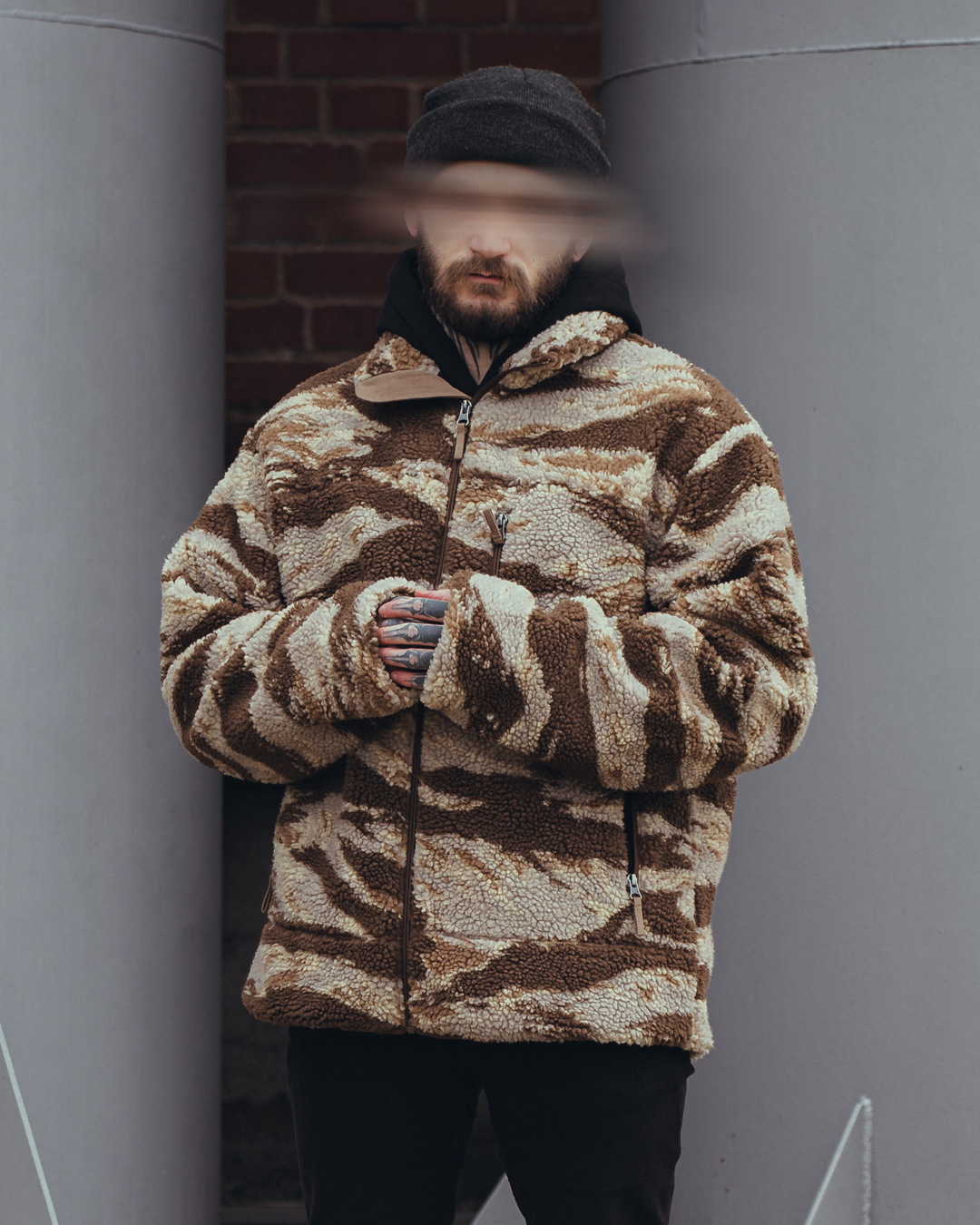 The Snugg - Sherpa Jacket - Tigerstripe desert