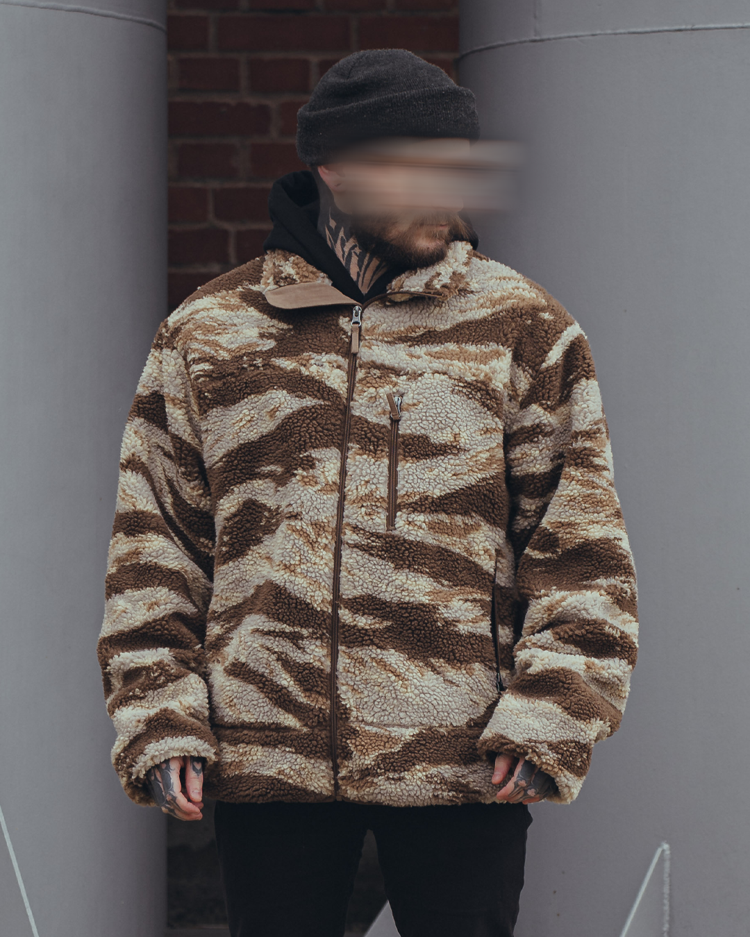 The Snugg - Sherpa Jacket - Tigerstripe desert