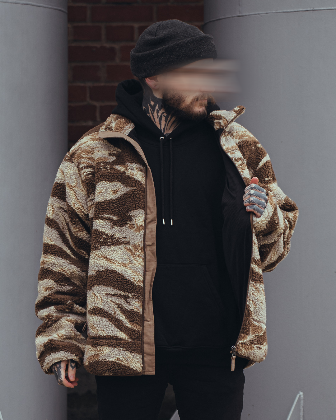 The Snugg - Sherpa Jacket - Tigerstripe desert