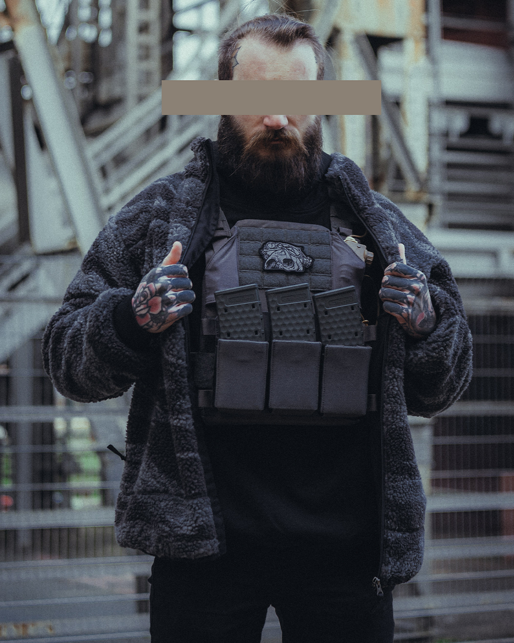The Snugg - Sherpa Jacket - Tigerstripe Black