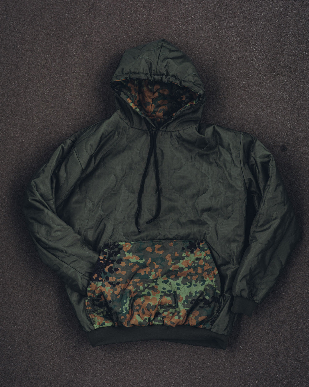 Woobie Hoodie V2.0 - Leiden im Felde Special - Flecktarn / Ranger gree