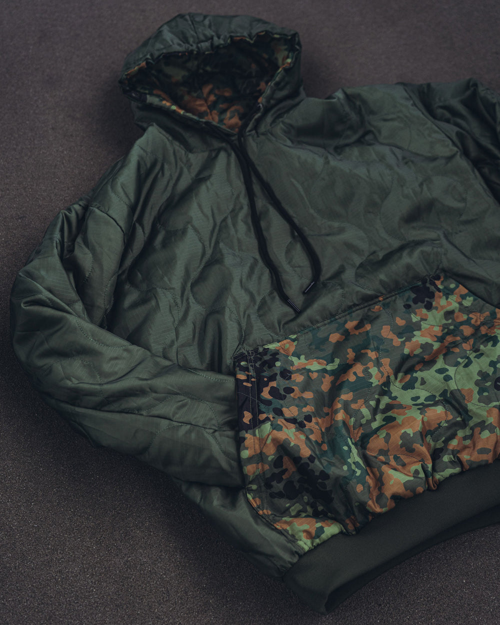 Woobie Hoodie V2.0 - Leiden im Felde Special - Flecktarn / Ranger gree
