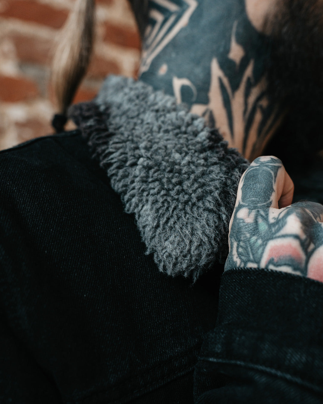 Coven - Winter Trucker Jacket - Wormshell of Black Winter