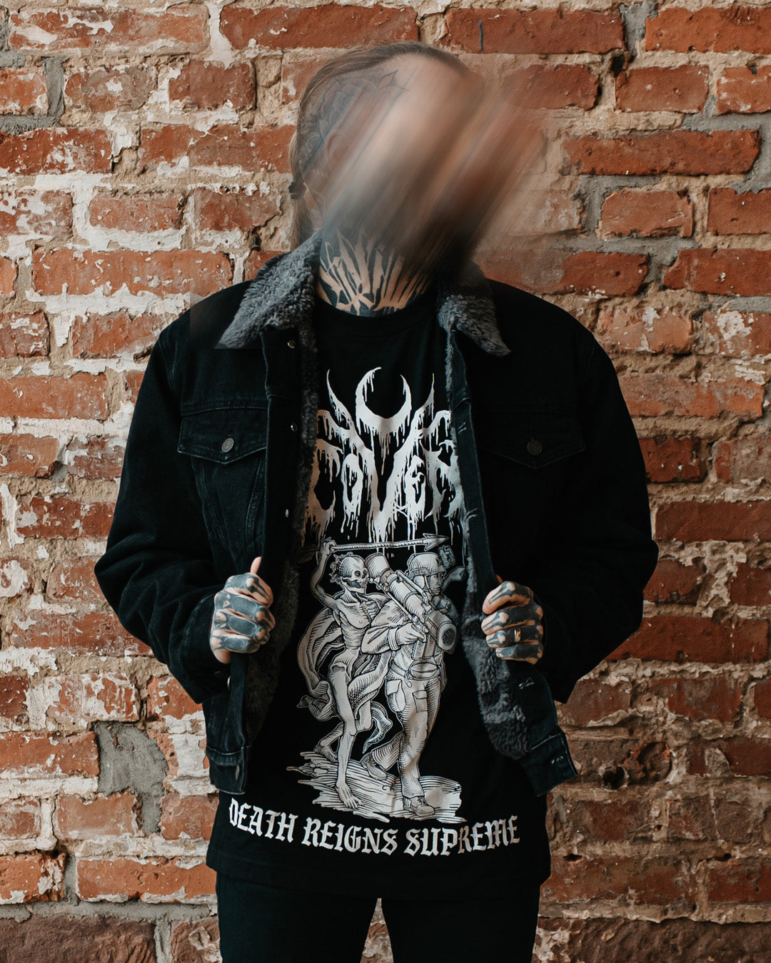 Coven - Winter Trucker Jacket - Wormshell of Black Winter