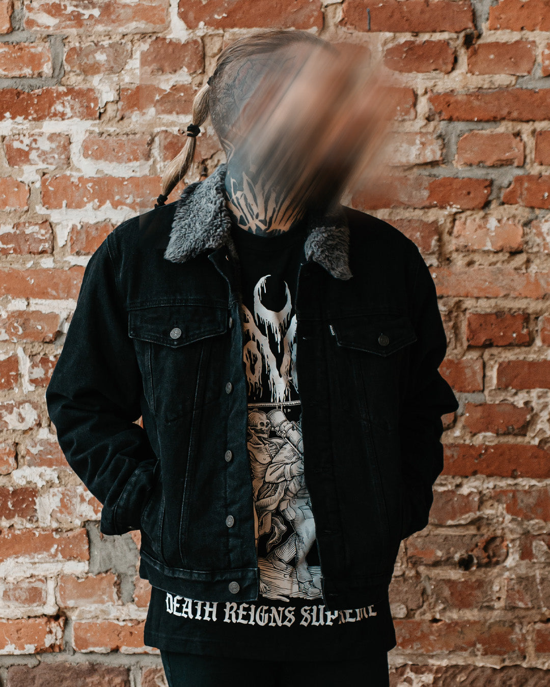 Coven - Winter Trucker Jacket - Wormshell of Black Winter