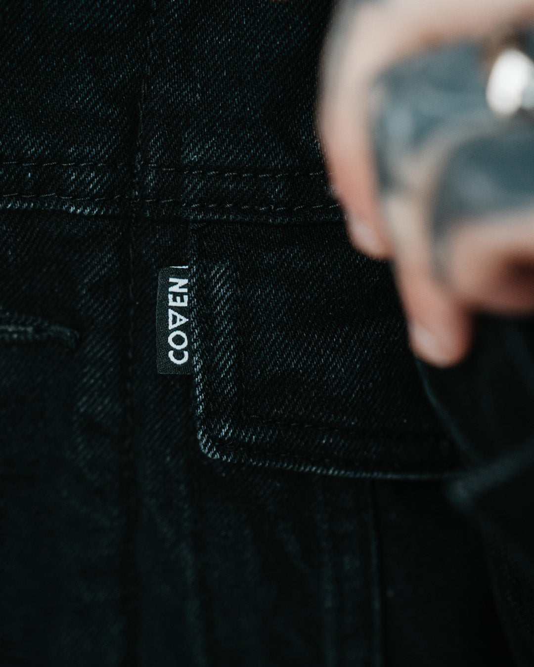Coven - Winter Trucker Jacket - Wormshell of Black Winter