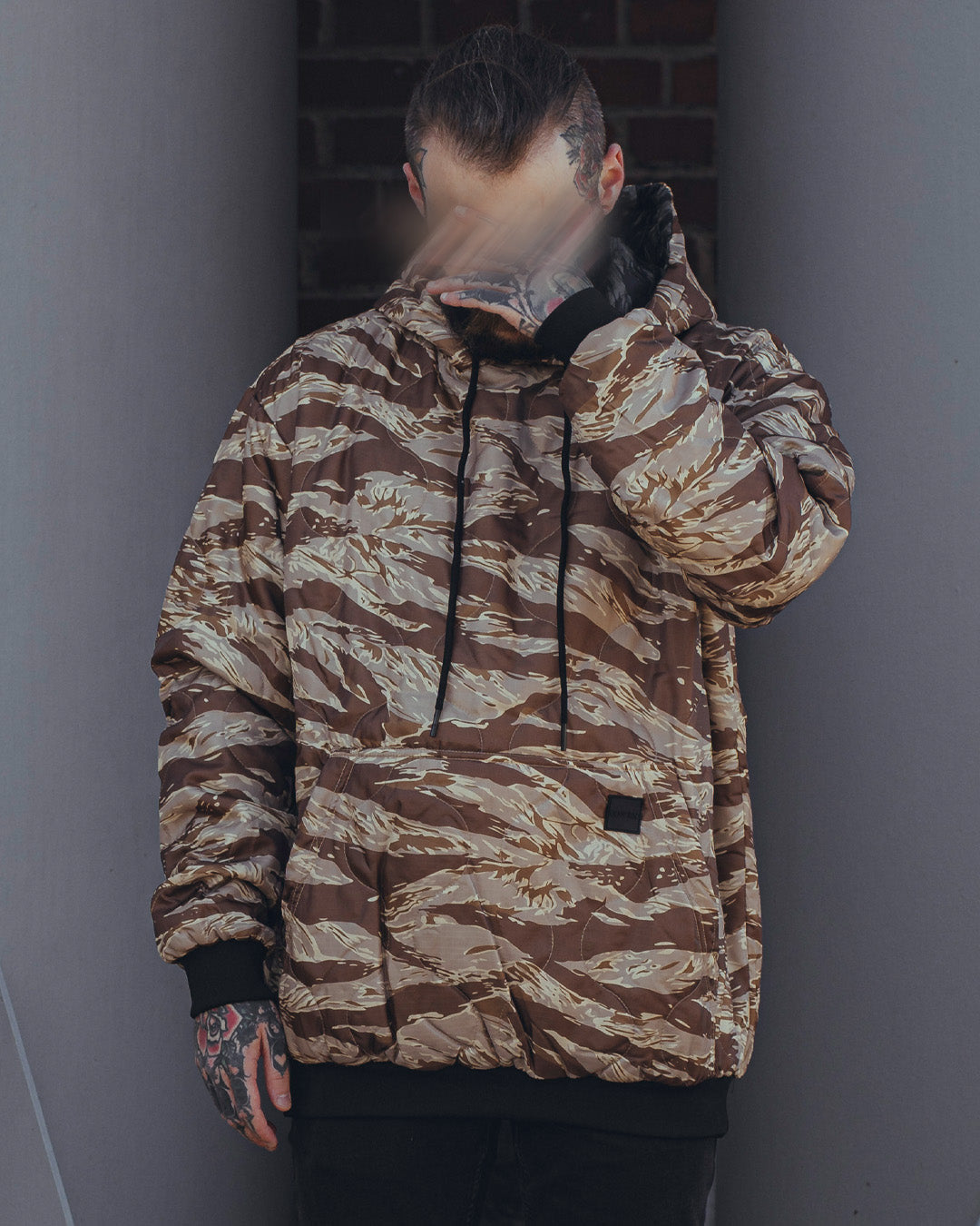 Woobie Hoodie V2.0 - Tigerstripe desert / Tigerstripe black reversible