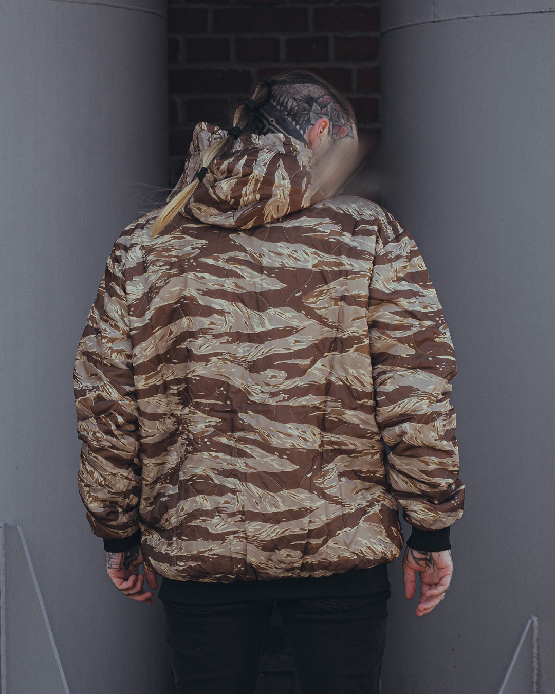 Woobie Hoodie V2.0 - Tigerstripe desert / Tigerstripe black reversible