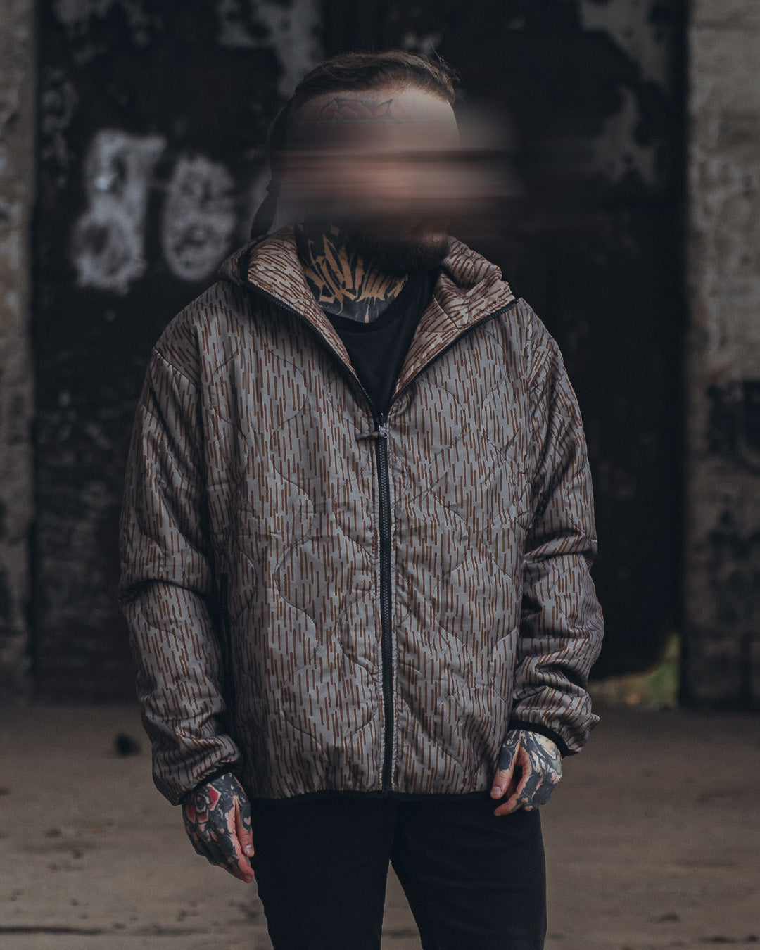 Woobie Jacket V2.0 - Raindrop / OneLineNoLine reversible