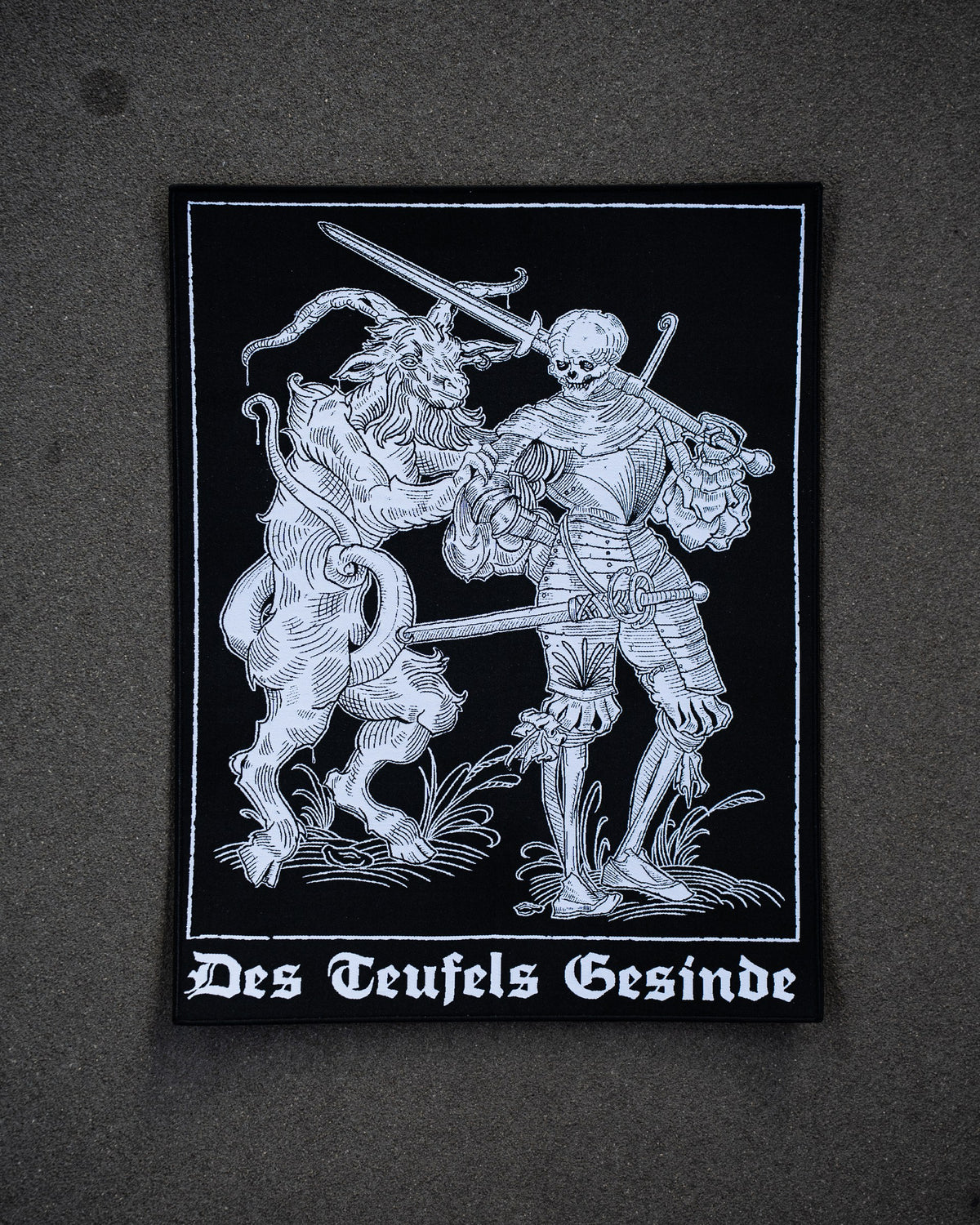 Teufel voran Backpatch, gestickt