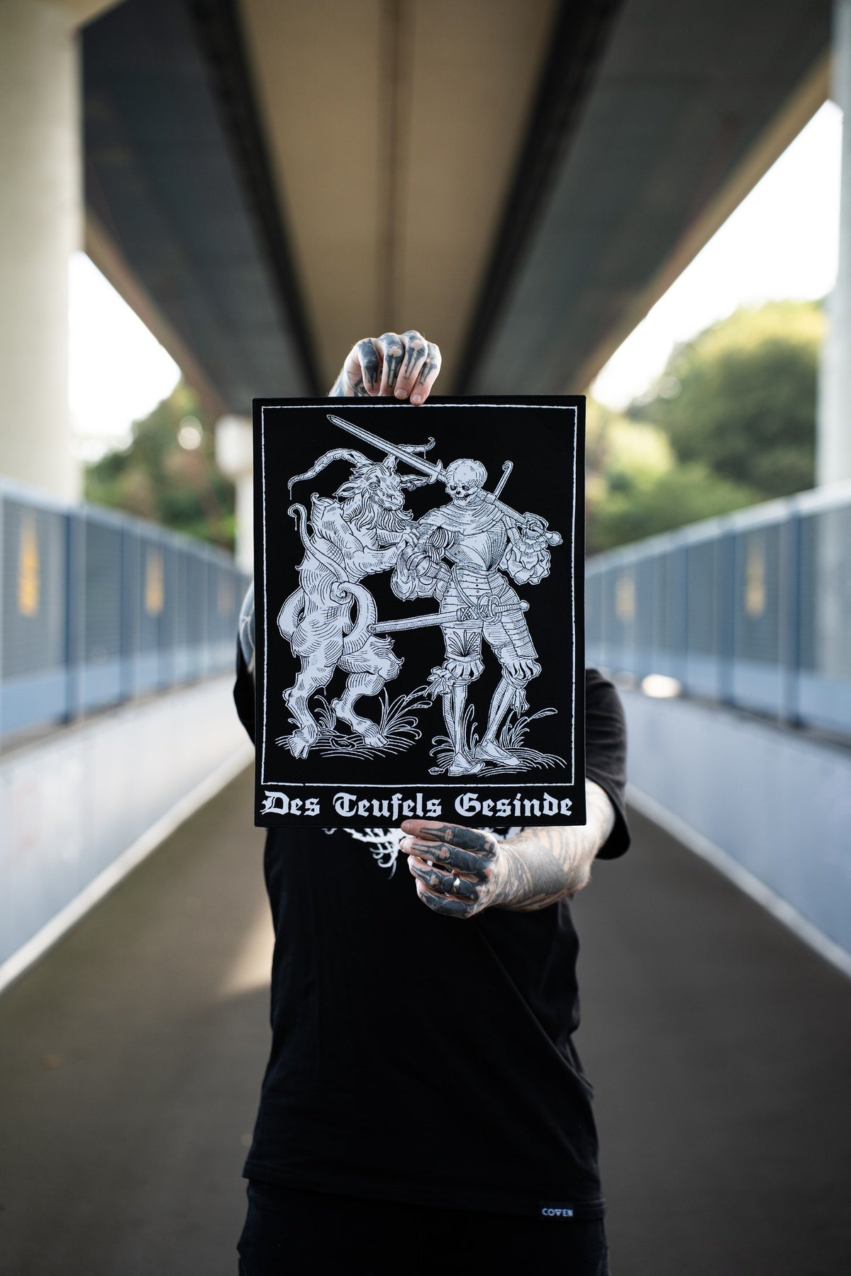 Teufel voran Backpatch, auf Kleidung