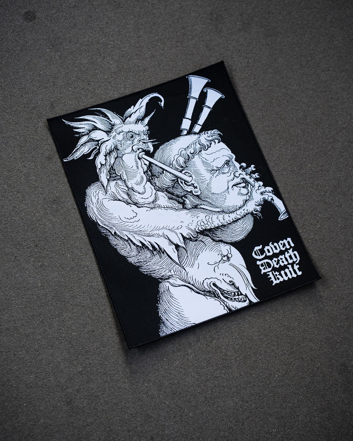 Teufels Dudelsack Backpatch, Detailansicht