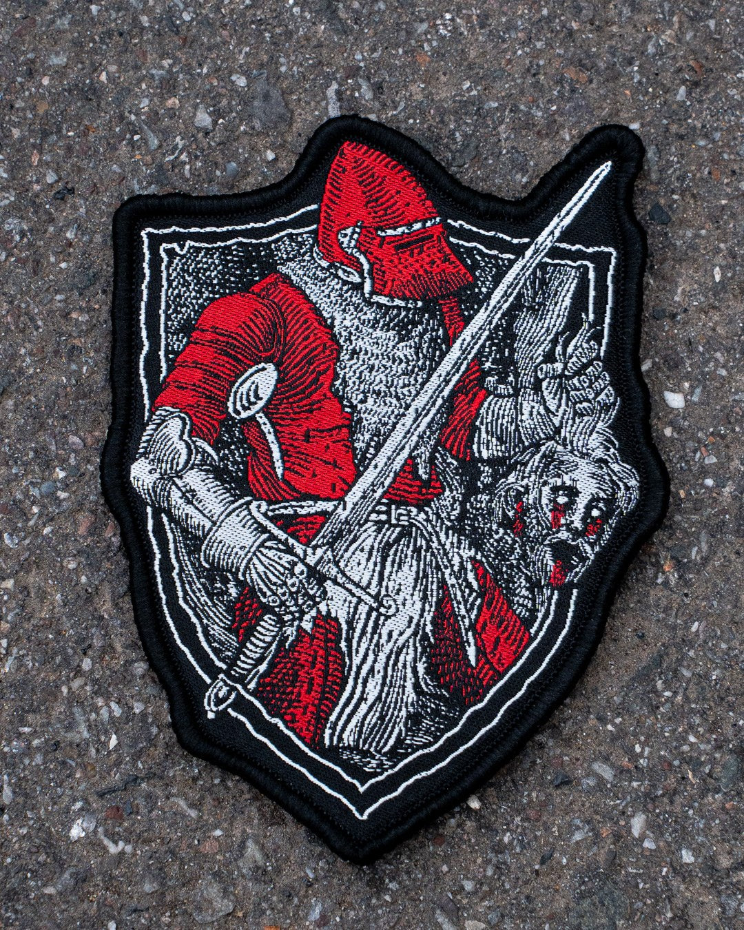 Blutzoll Patch in der Blutmond Edition, Wappenschild im Detail