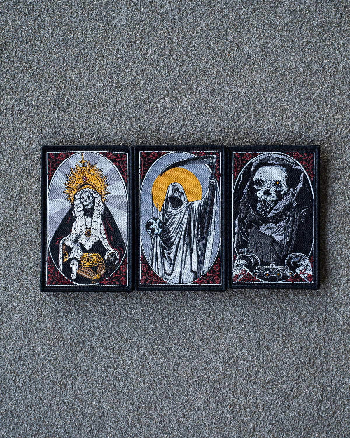 Dia de los Muertos Patch Set, alle drei Motive
