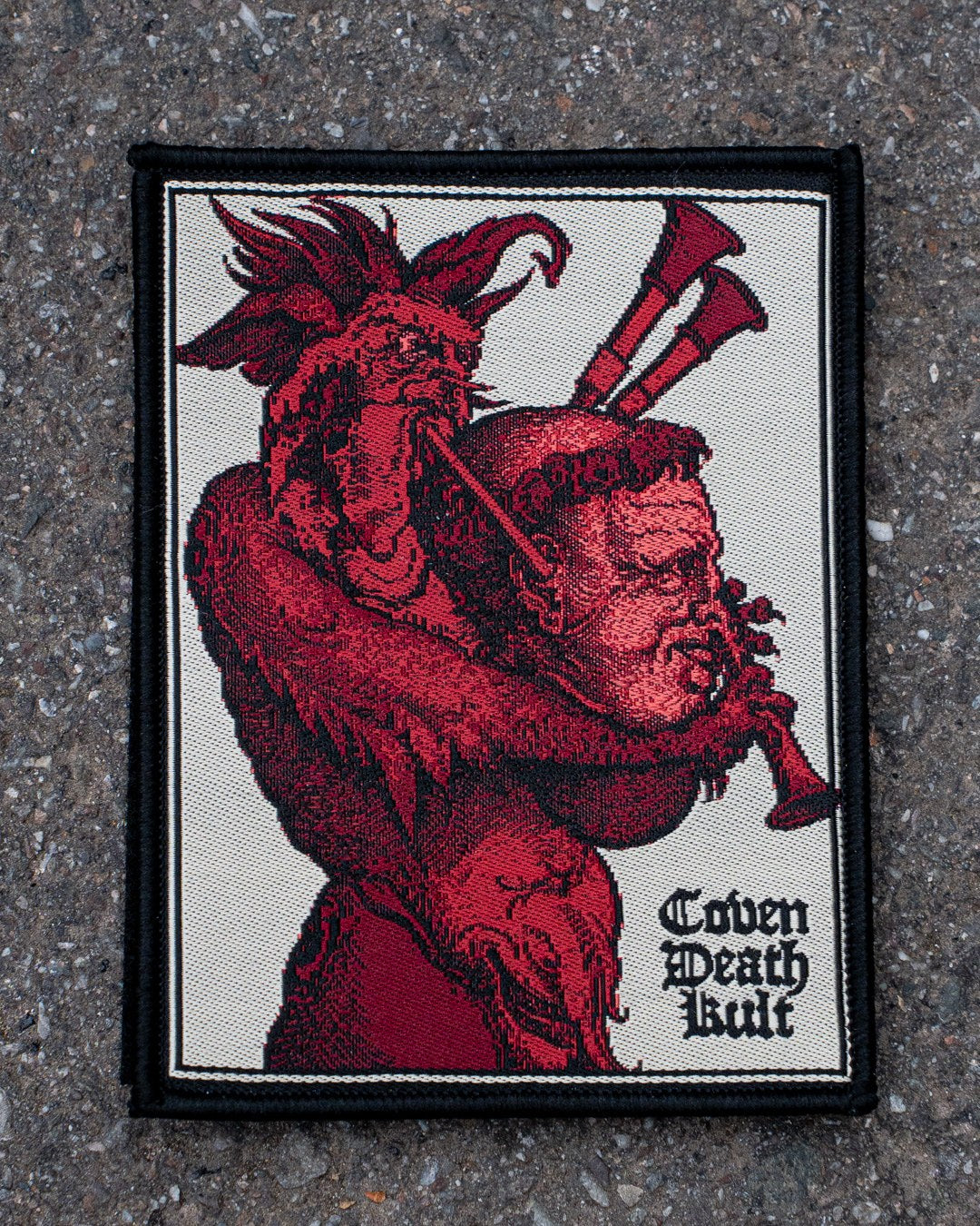 Teufels Dudelsack Patch, Blutzauber Edition, Detailansicht