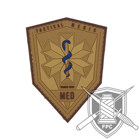 Tactical Medic / TacMed - PVC Patch sand